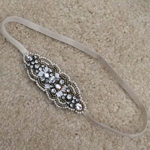 Jeweled & Beaded elastic headband